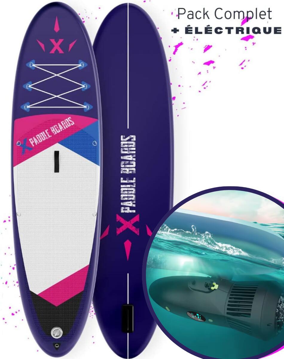 Stand Up paddle gonflable électrique E-X2 305 x 82 x 15cm 2/9