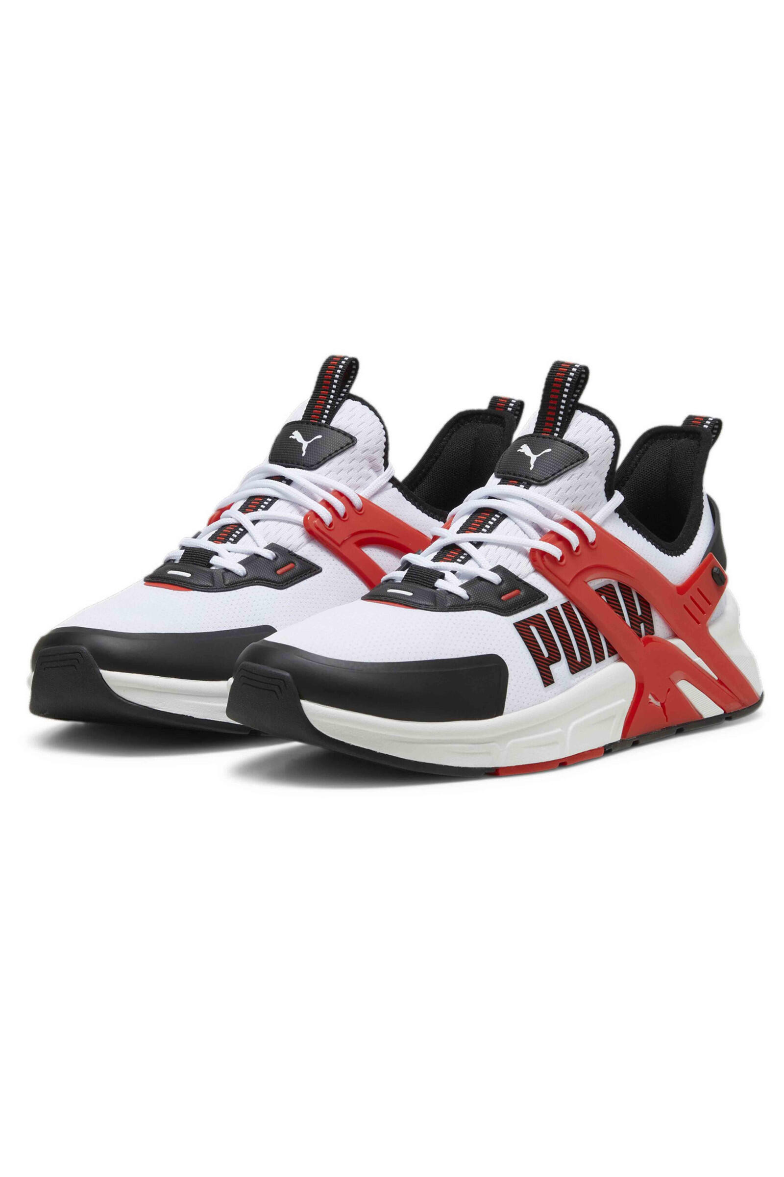 Sneaker Uomo Puma Pacer+ BIANCO/ROSSO/NERO 3/4