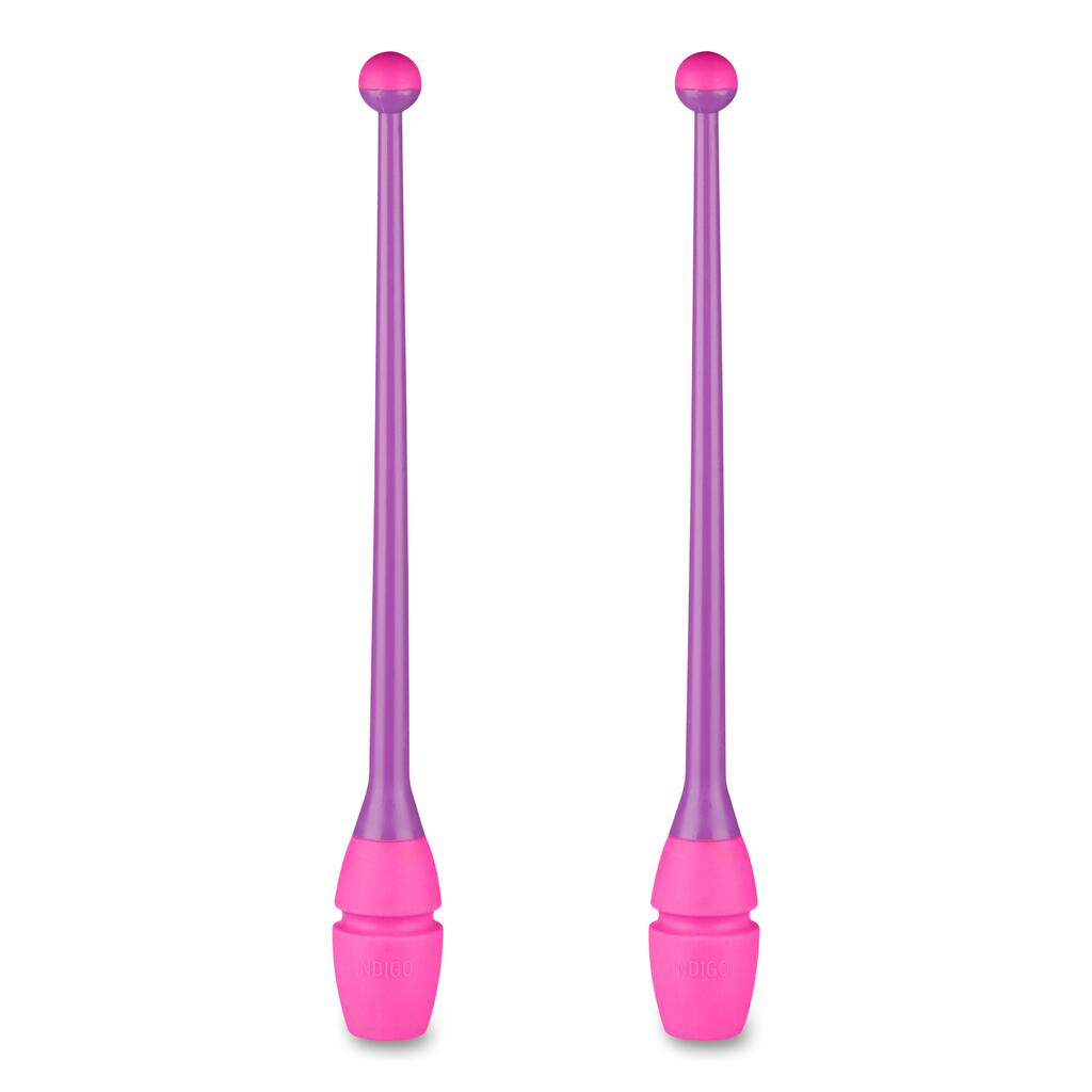 INDIGO Interlocking Rhythmic Gymnastics Clubs 36 cm