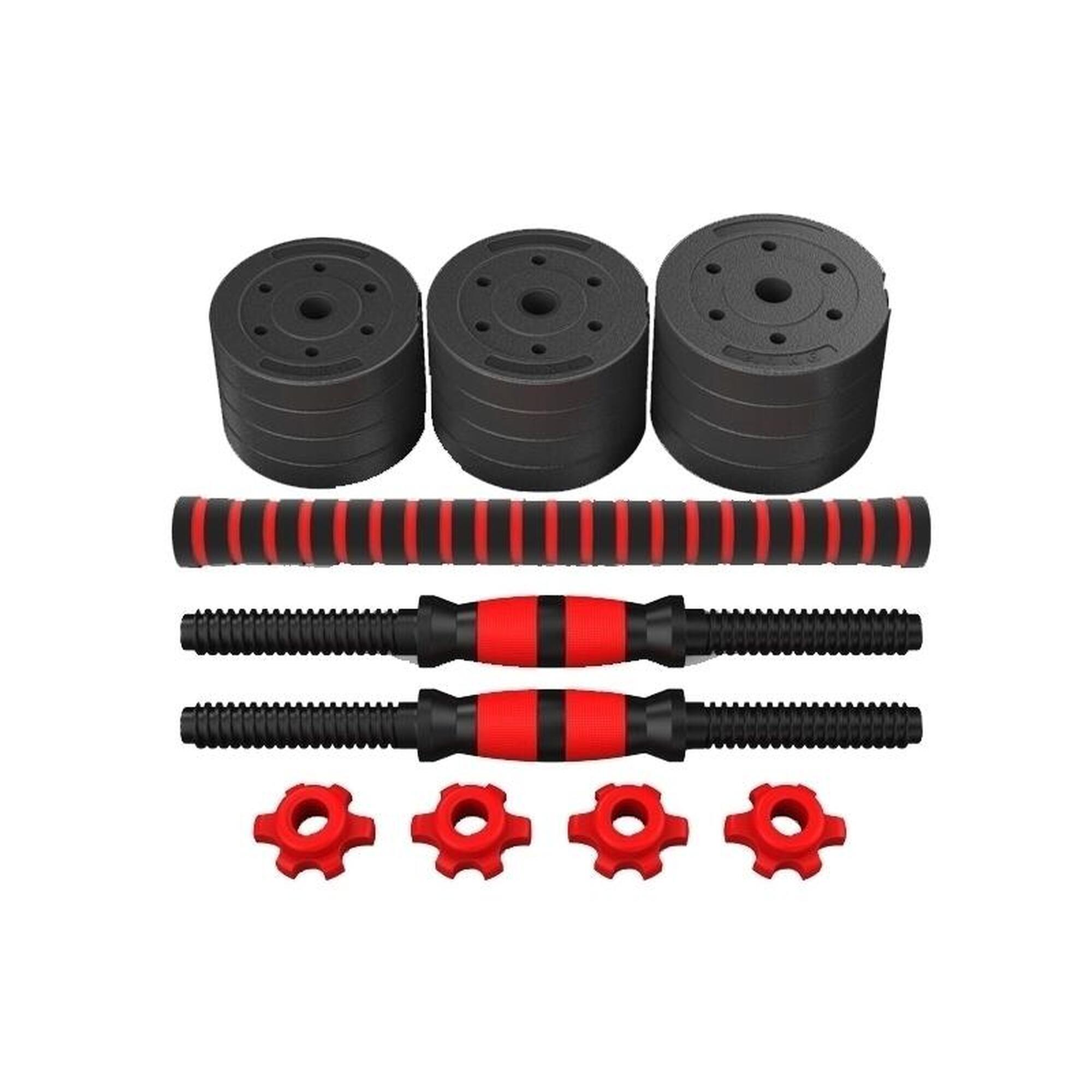 Set gantere reglabile BodyFit 20 kg