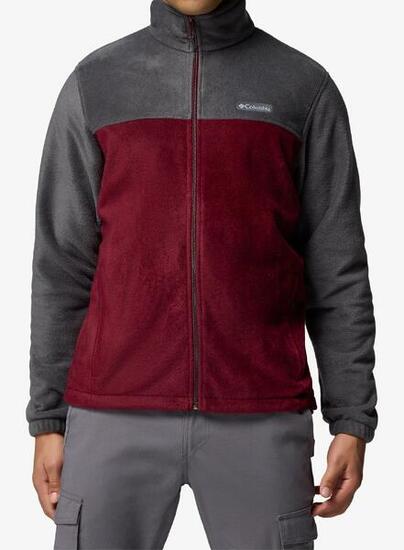 Giacca In Pile Escursionismo Uomo Columbia Steens Rosso