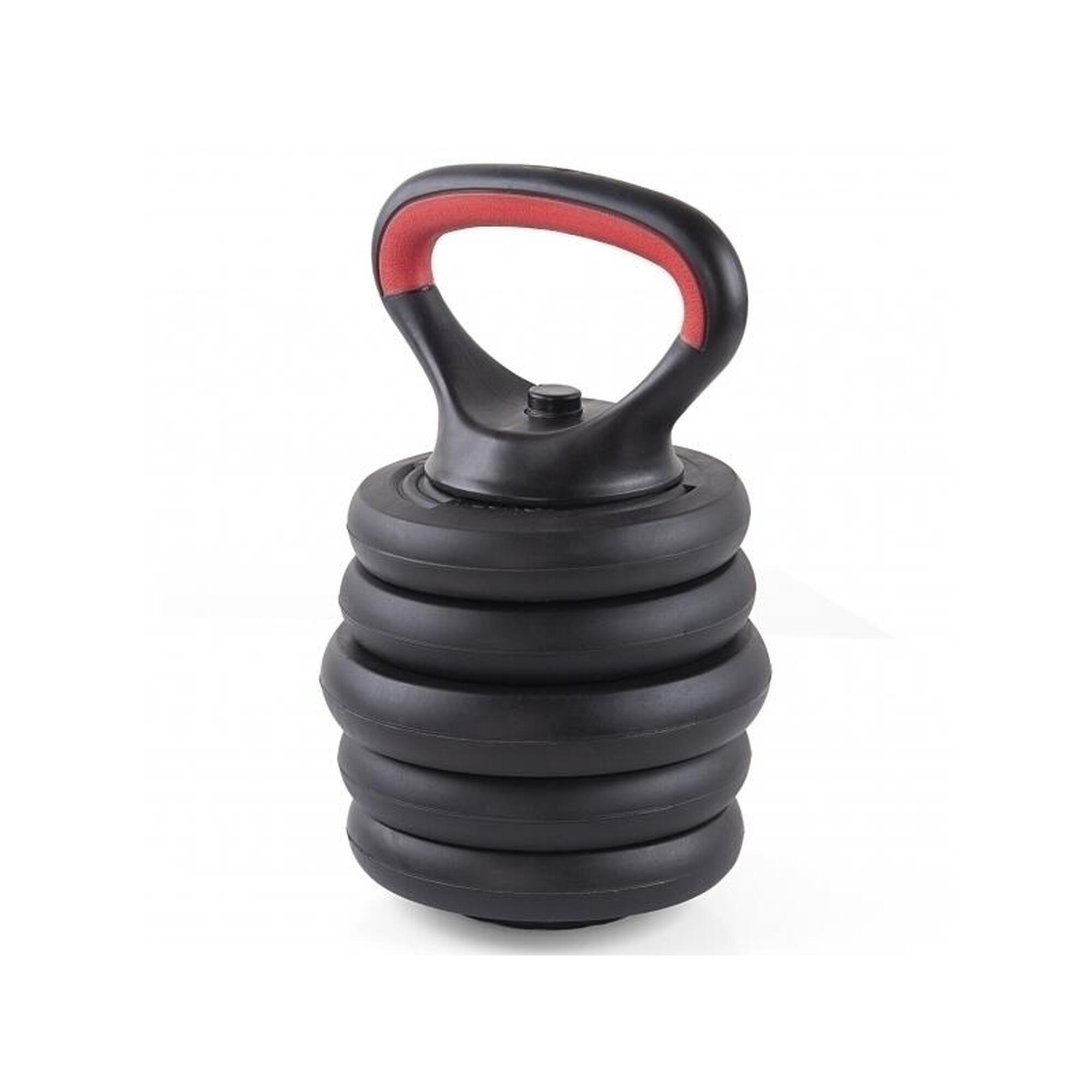 Gantera reglabila kettlebell FitTronic 6 in 1 de 20 kg KF20