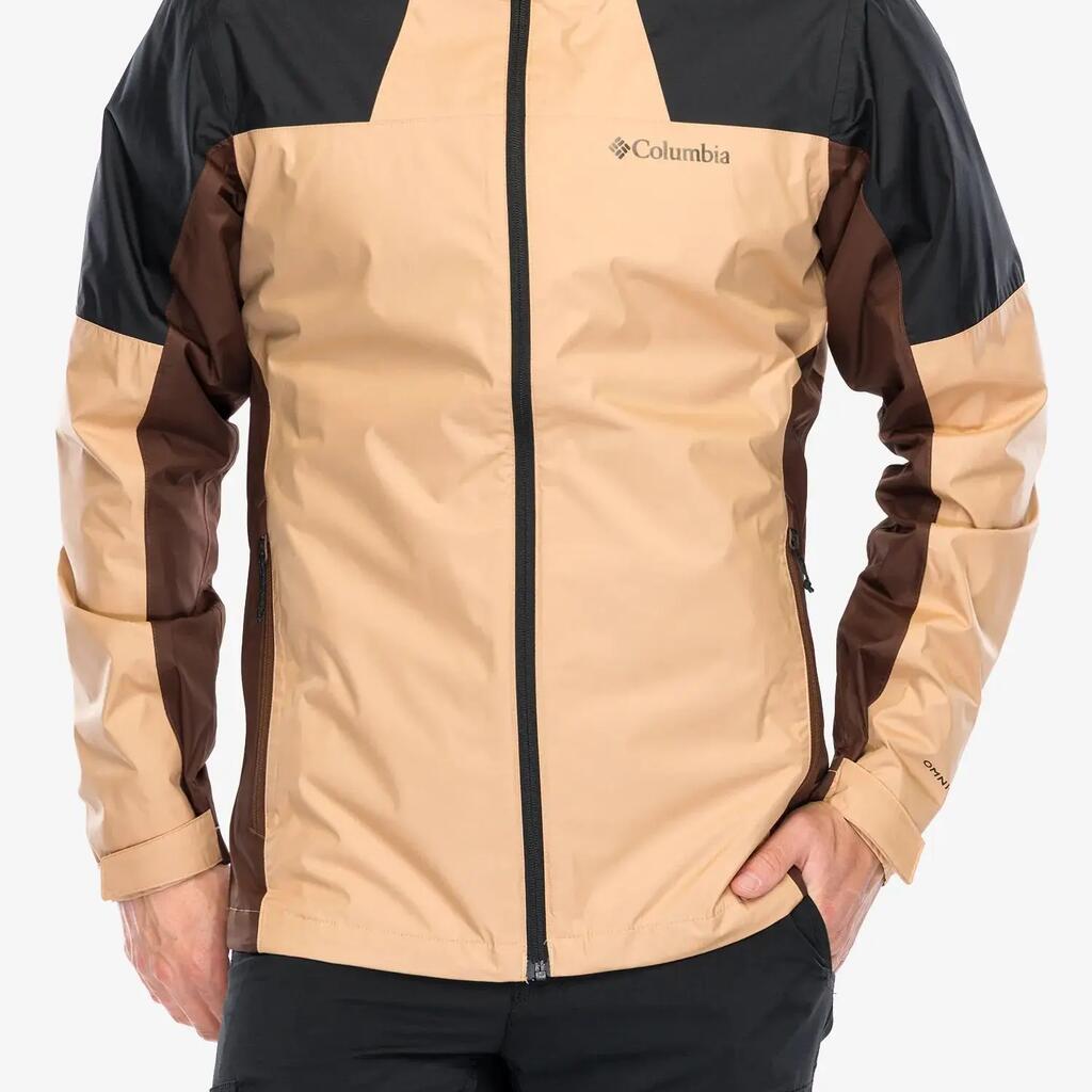 Mens Zip Pocket Raincoat (Tobacco)