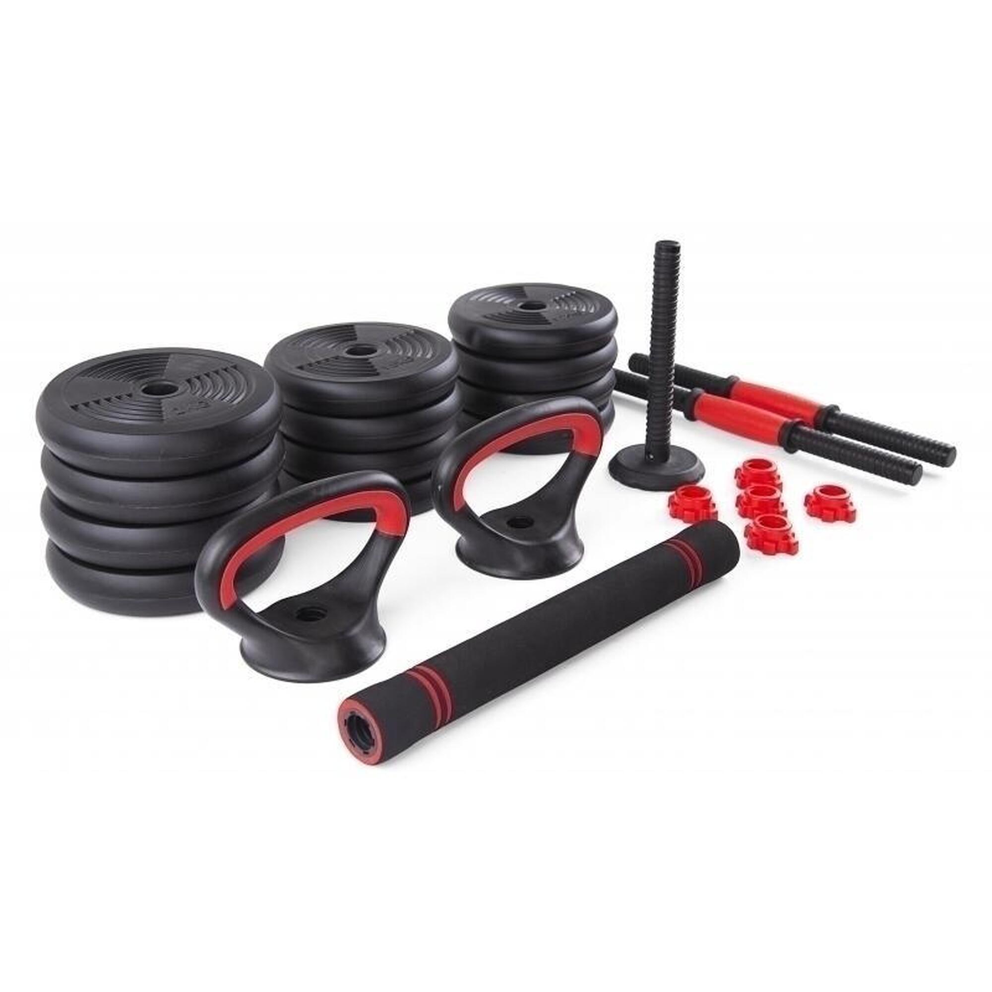 Gantera reglabila kettlebell FitTronic 6 in 1 de 30 kg KF30