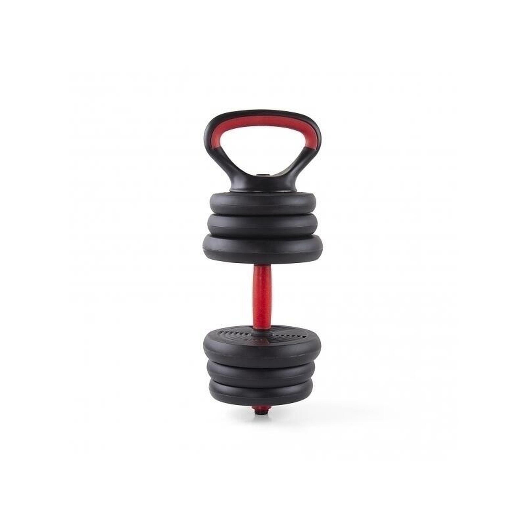 Gantera reglabila kettlebell FitTronic 6 in 1 de 30 kg KF30