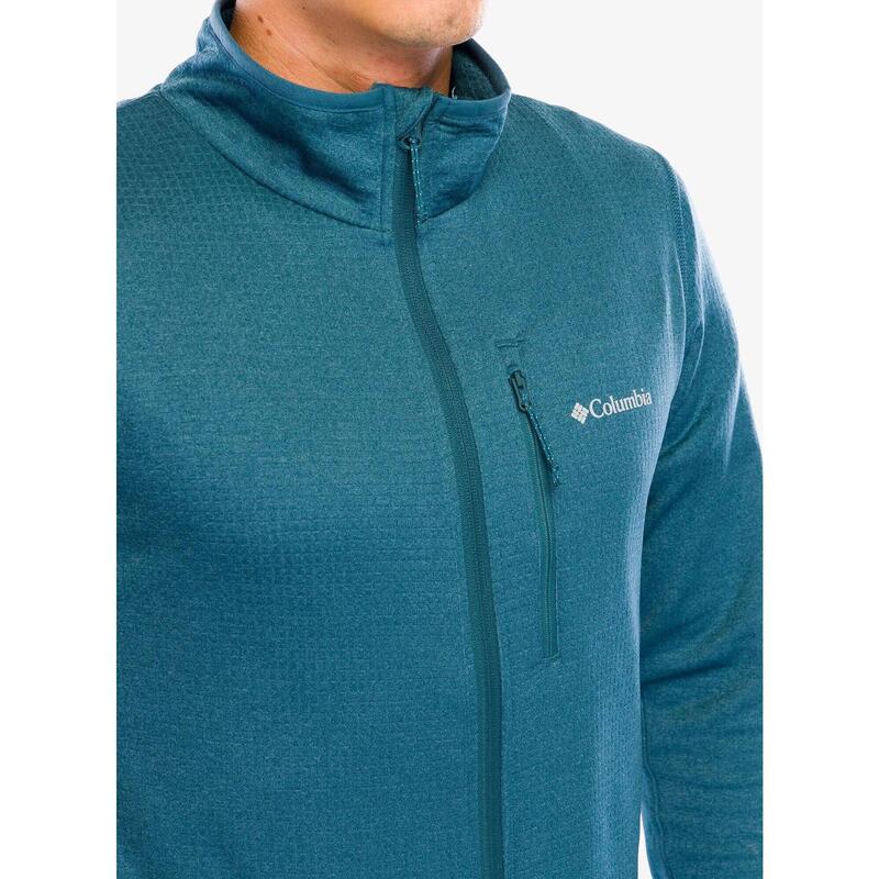 Pulover polar Essential Hike Grid Fleece Full Zip barbati