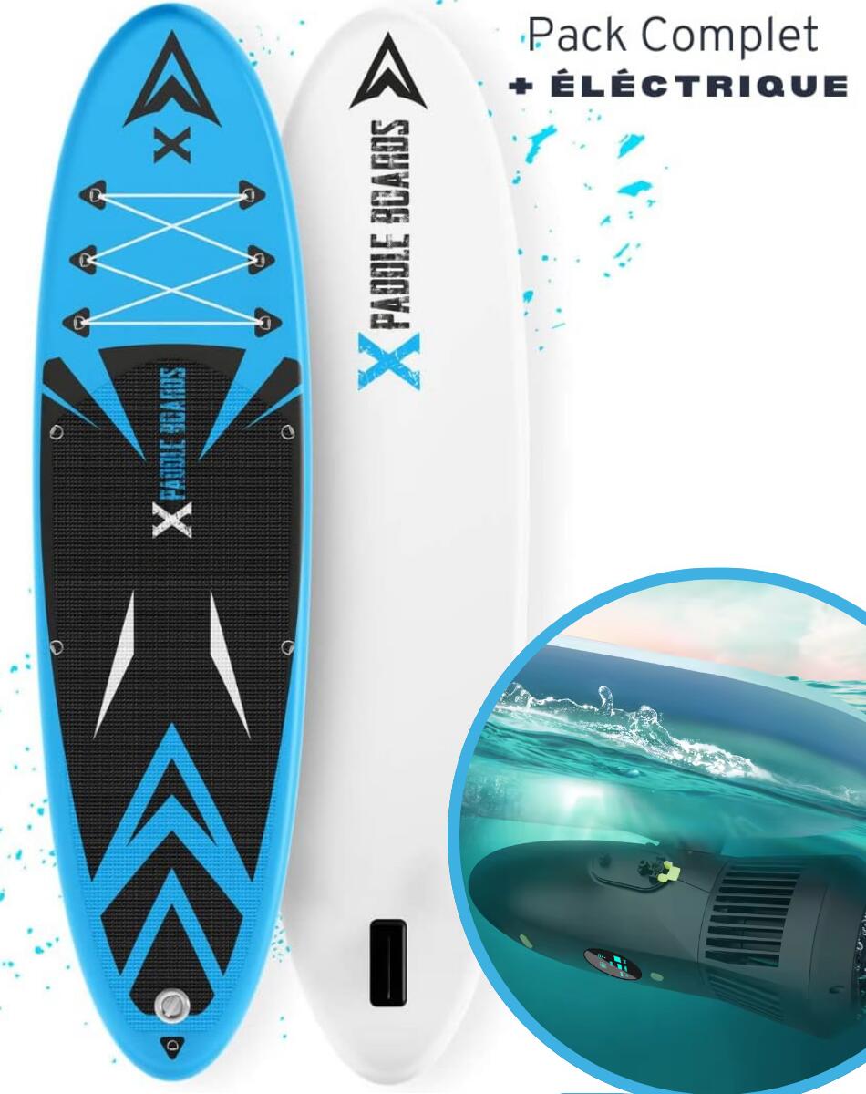 X PADDLE BOARDS AUFBLASBARES ELEKTRISCHES STAND-UP-PADDLE  E-XTREME 320x 82 x 15cm