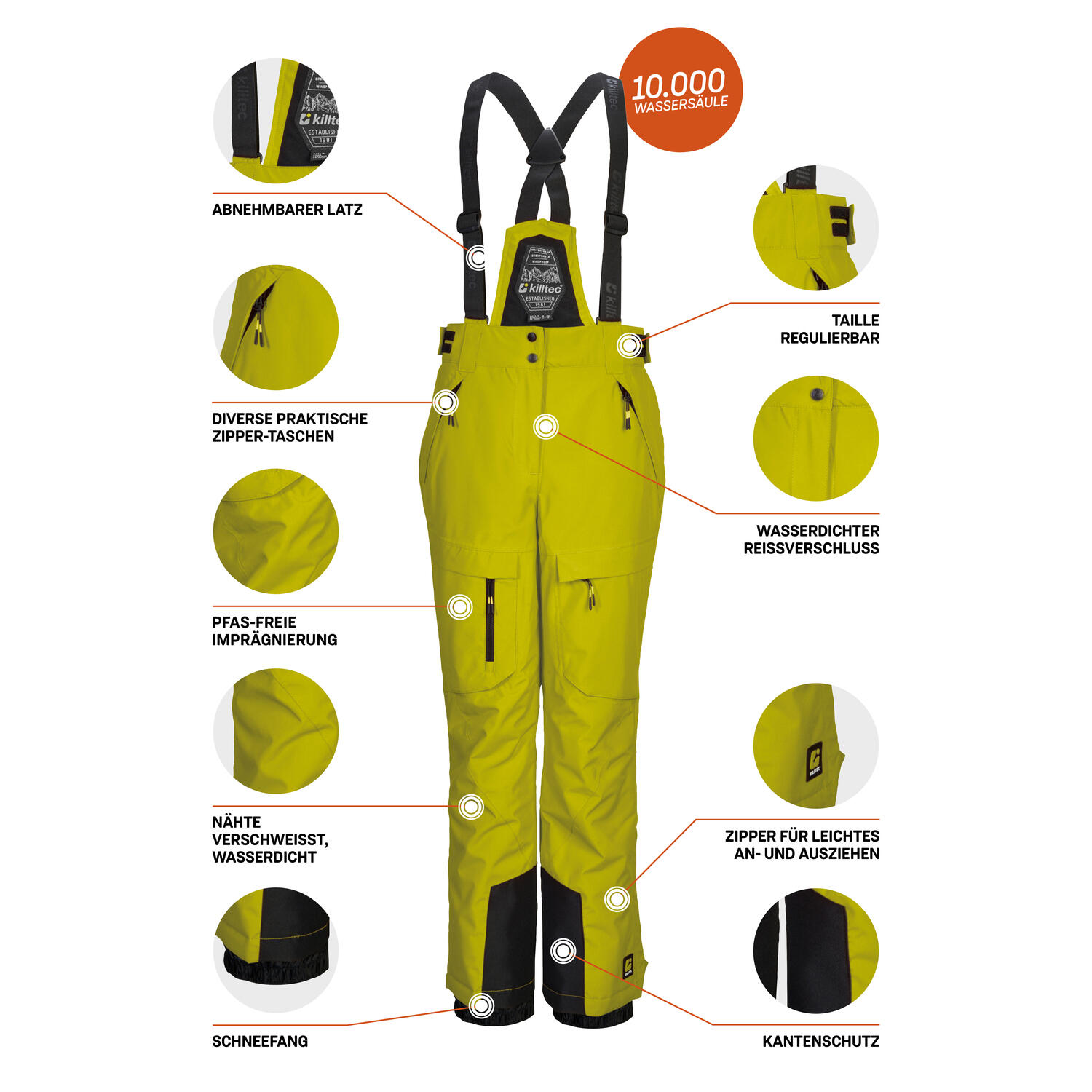 Kinder Skihose KSW 204 BYS SKI PNTS 5/6