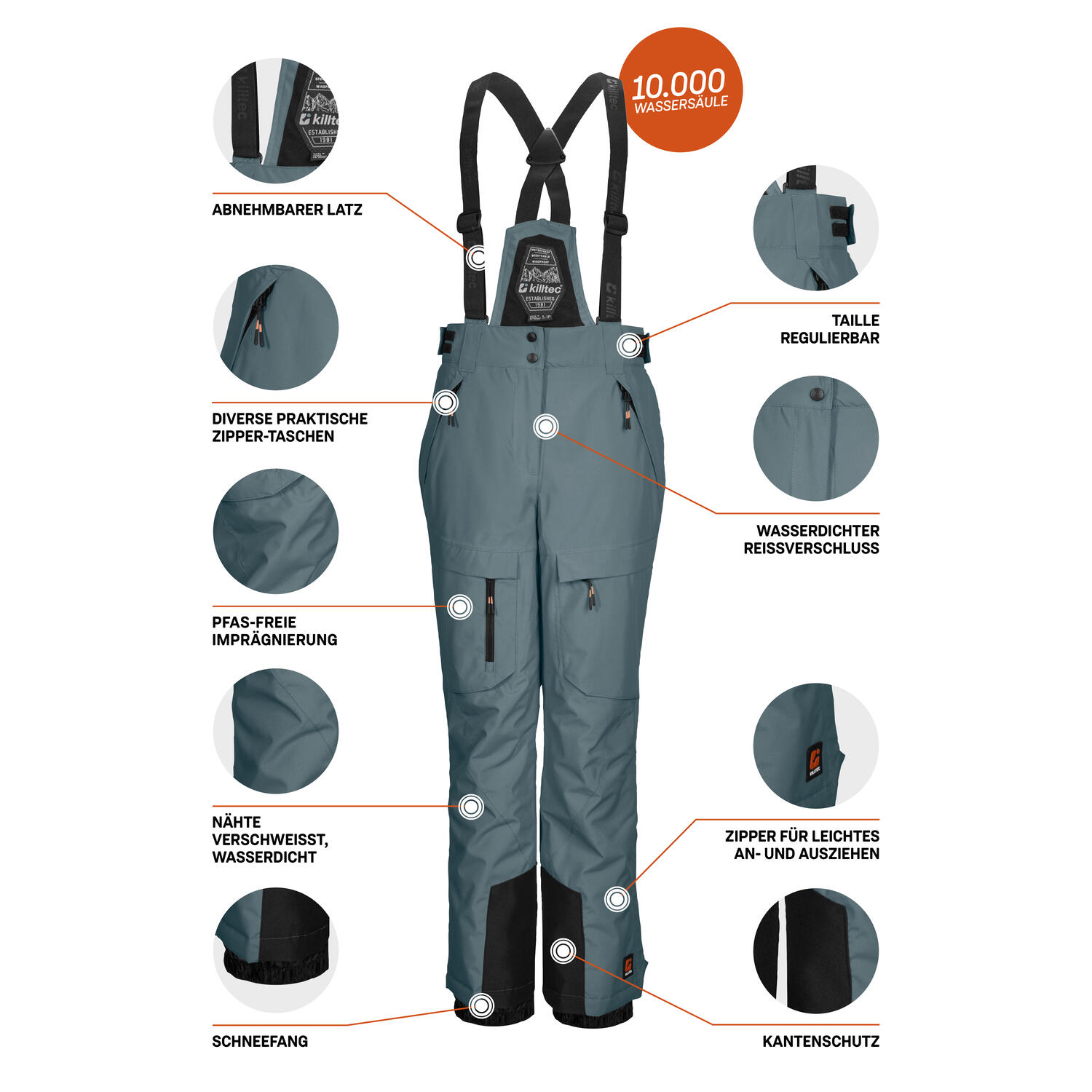 Kinder Skihose KSW 204 BYS SKI PNTS 5/6