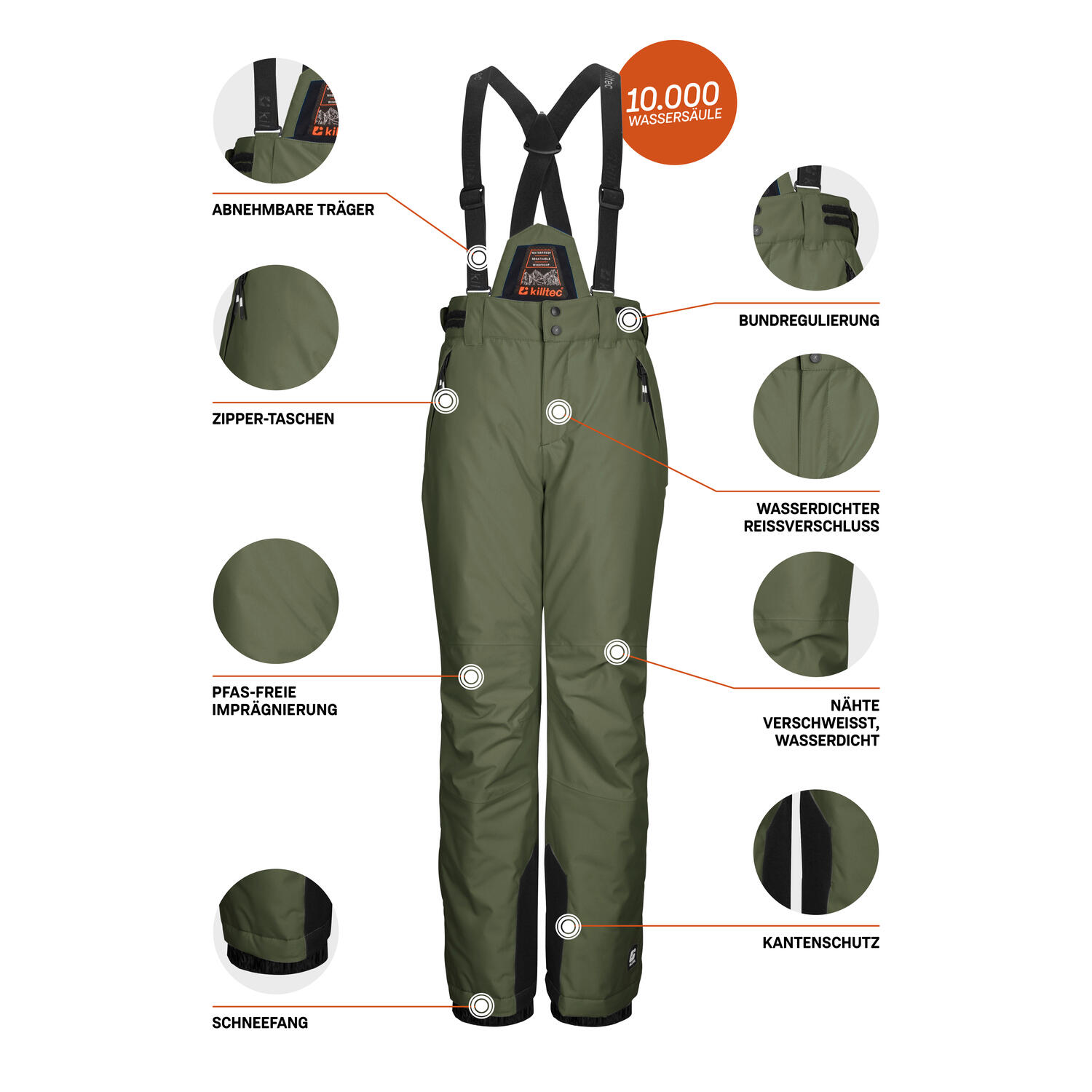 Kinder Skihose KSW 214 BYS SKI PNTS 5/6