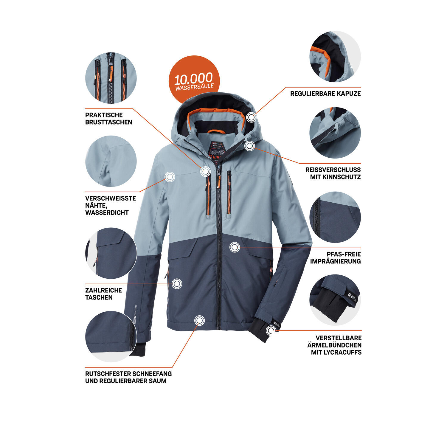 Kinder Skijacke KSW 201 BYS SKI JCKT 5/6