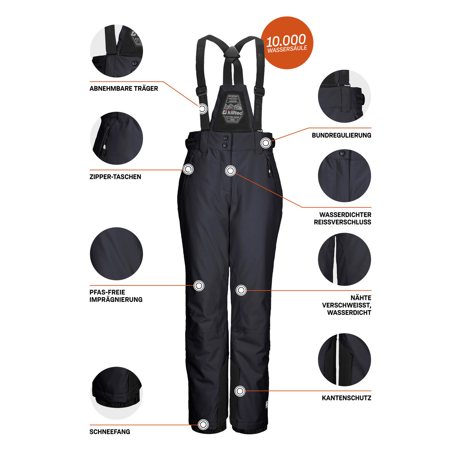Kinder Skihose KSW 213 GRLS SKI PNTS 5/6