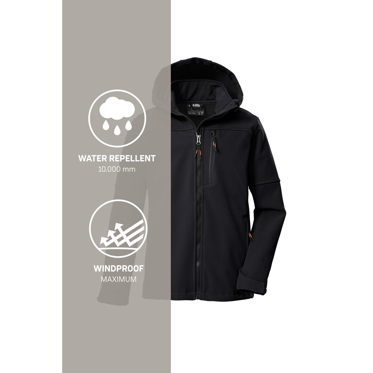 Killtec Softshelljacke Kinder mit Kapuze 6/6