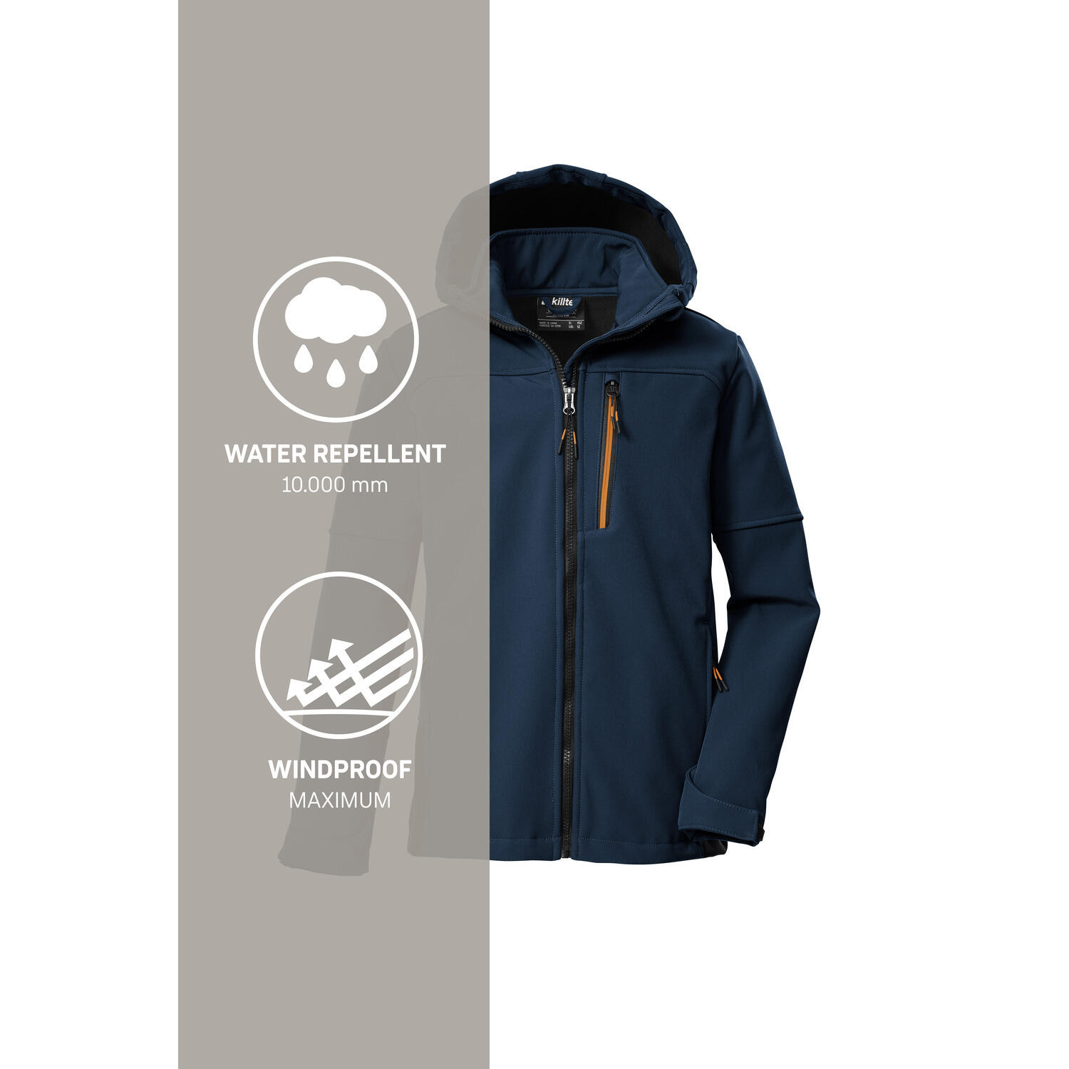 Killtec Softshelljacke Kinder mit Kapuze 6/6