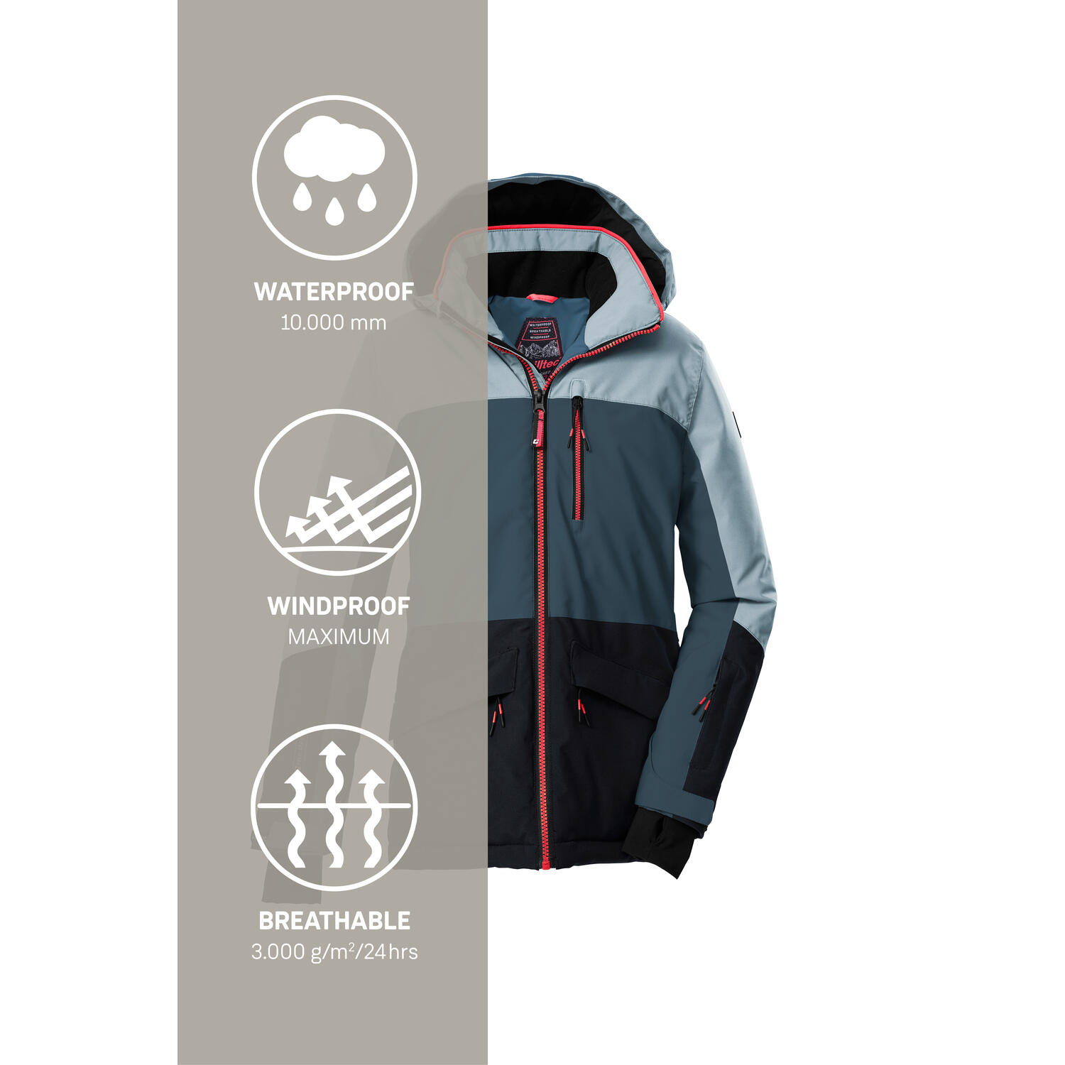 Kinder Skijacke KSW 208 GRLS SKI JCKT 6/6