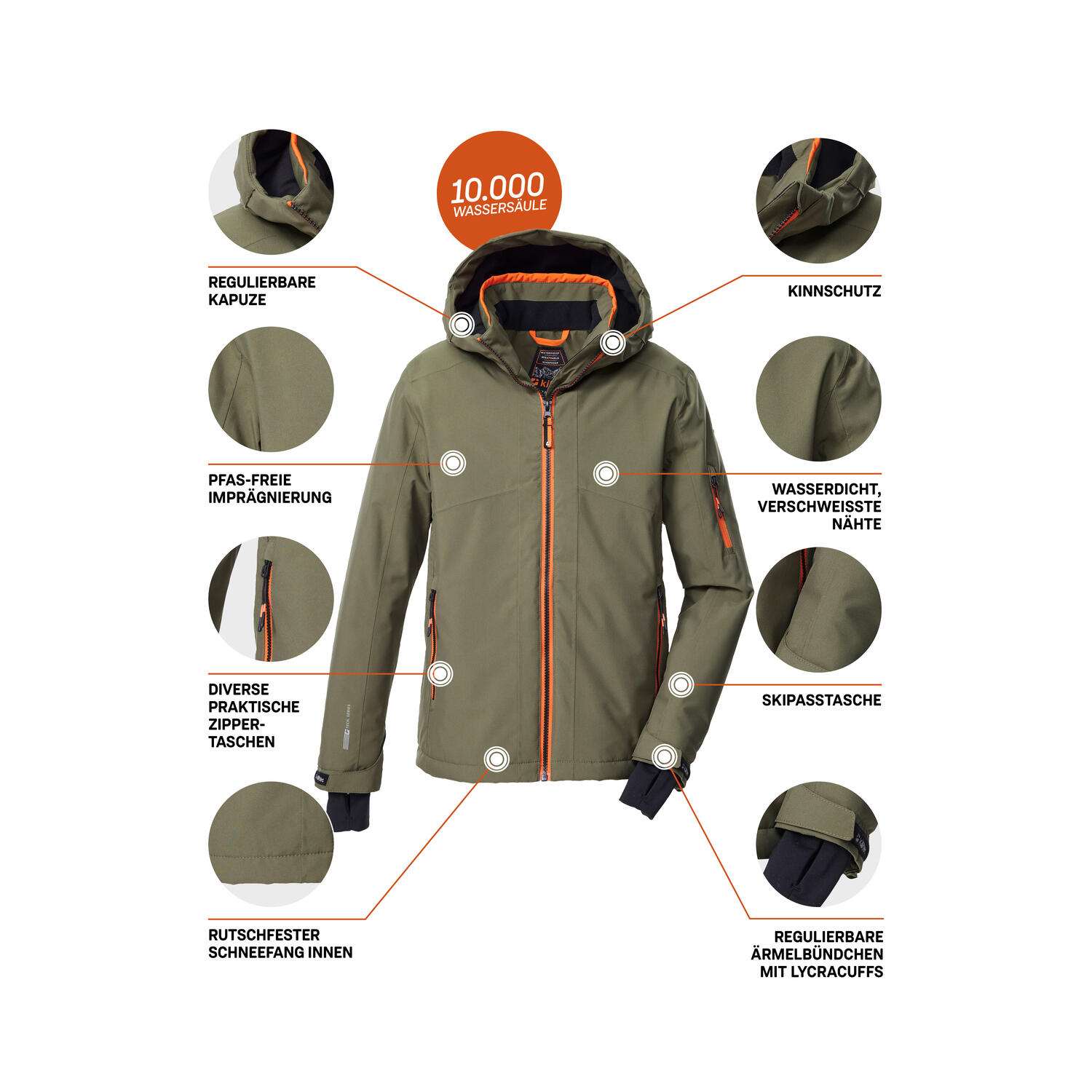 Kinder Skijacke KSW 202 BYS SKI JCKT 5/6