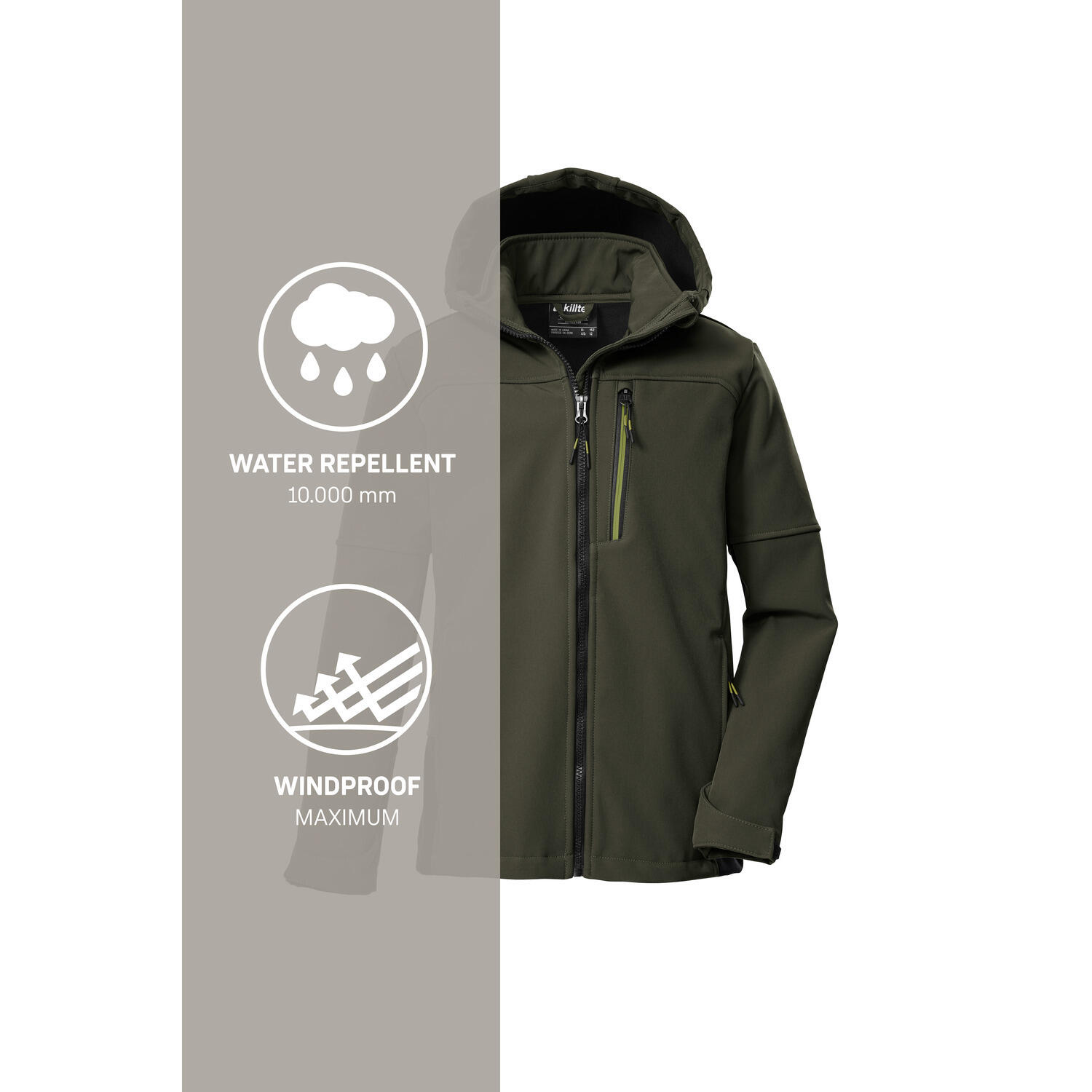 Killtec Softshelljacke Kinder mit Kapuze 6/6