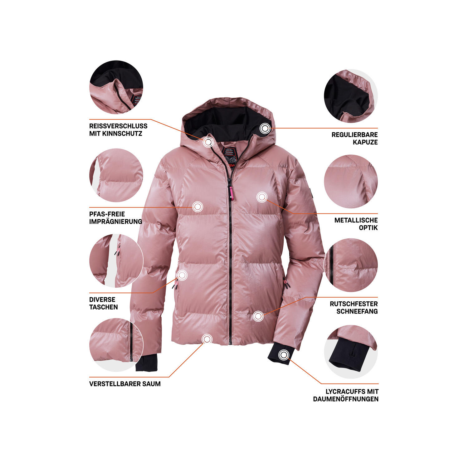 Kinder Steppjacke KSW 210 GRLS QLTD JCKT 6/7
