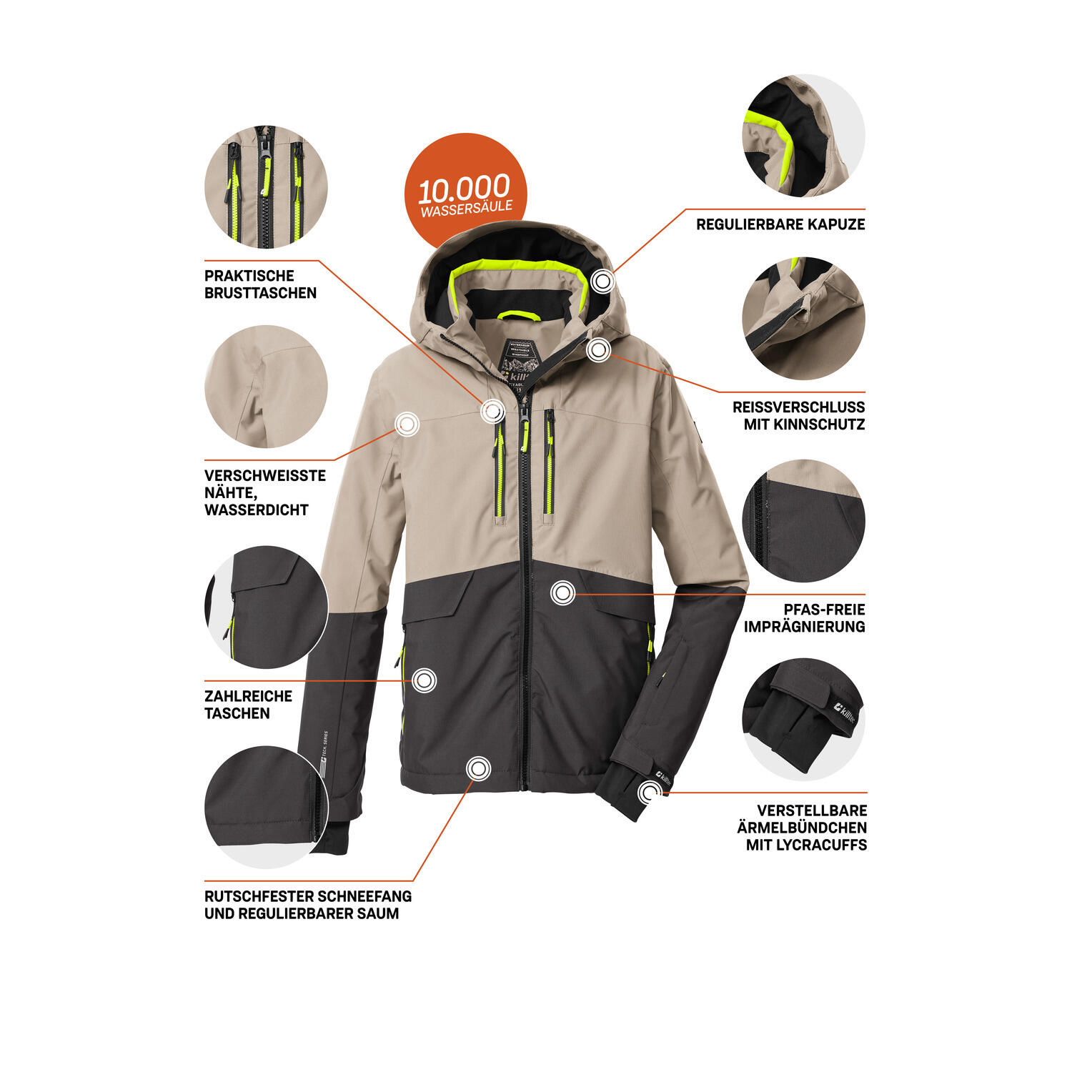 Kinder Skijacke KSW 201 BYS SKI JCKT 5/6