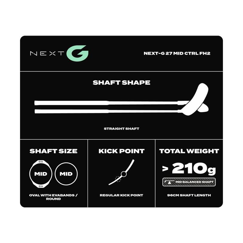 FLORBALOVÁ HŮL FAT PIPE NEXT-G 27 CTRL SLICKS FH2 PRAVÁ