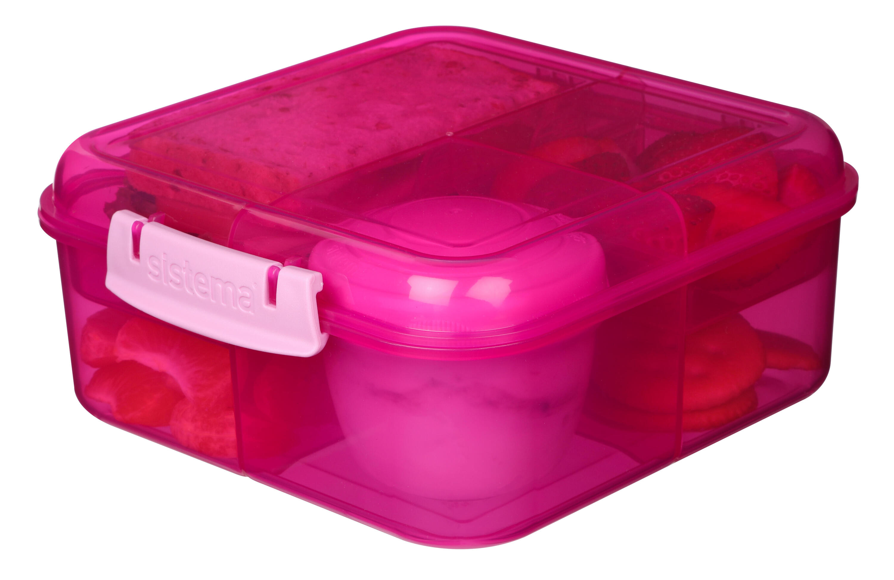 Tříkomorový svačinový box Lunch™s nádobou na jogurt a 2 tácky 1,25 litru 5/7