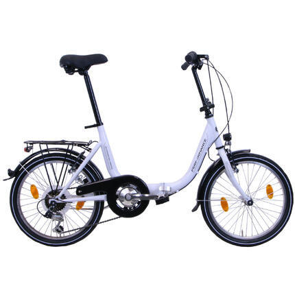 Rower miejski składany Performance 20" 6 biegowy biały