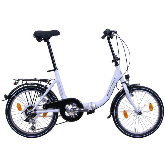 Rower miejski składany Performance 20" 6 biegowy biały