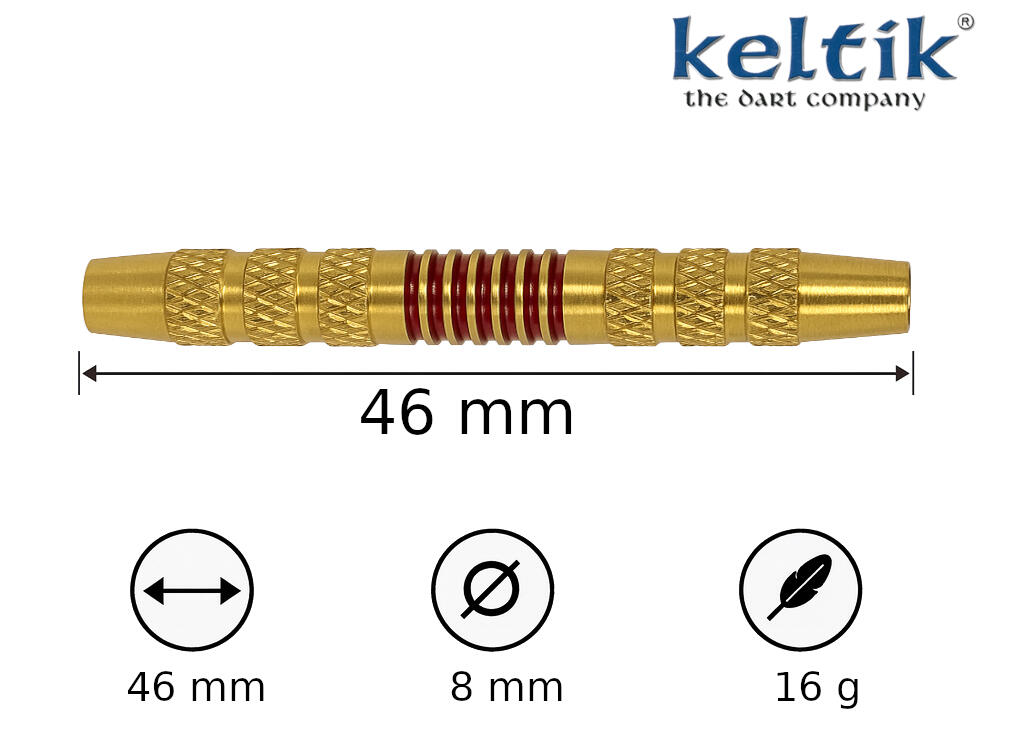 Dardos Softdart Keltik Dragon Red de 16 g 4/6