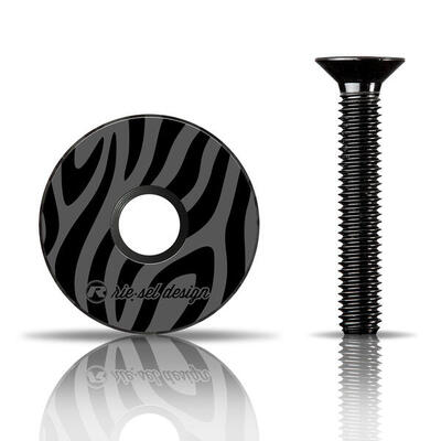 Carbon stemcap 1 1/8" Vorbaukappe mit Motiv inkl. Schraube MTB Fahrrad Ahead