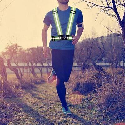 Wowow cross belt - reflecterende kruisgordel fietsen hardlopen geel s-xxxl