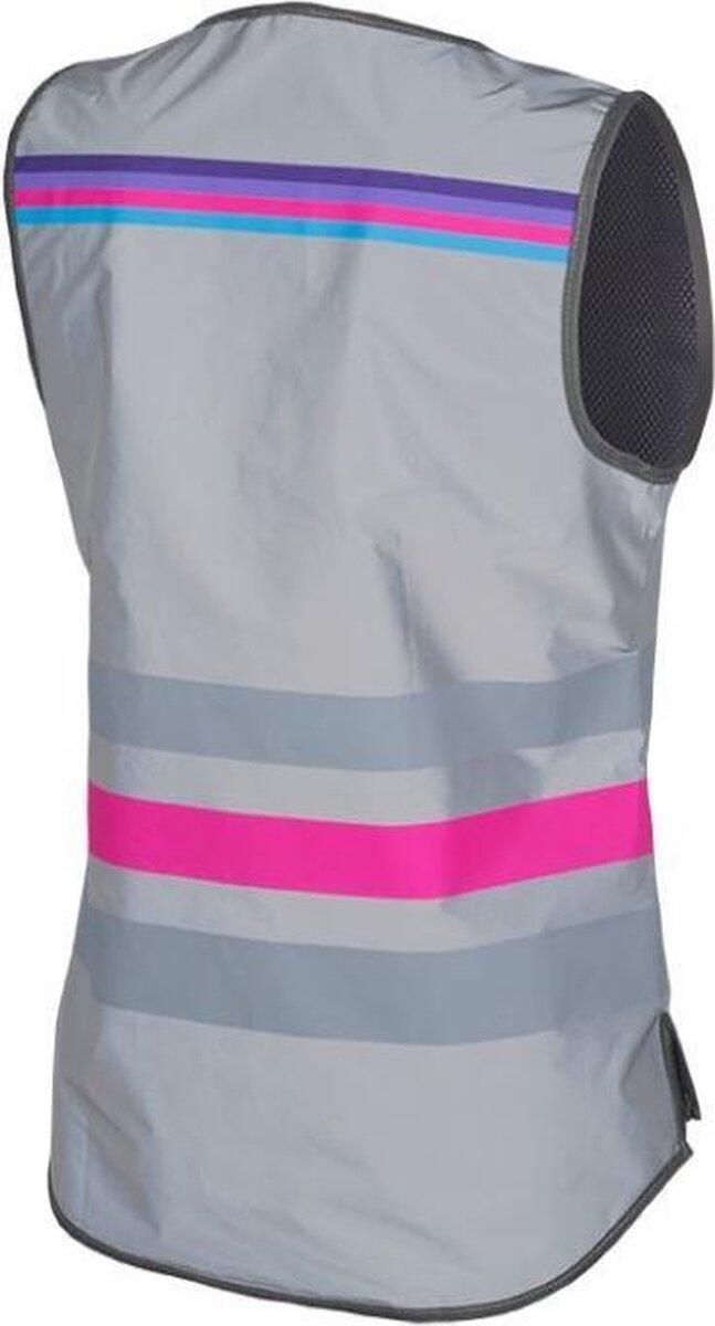 Wowow Veiligheidshesje Lucy Fr Polyester/mesh Grijs/roze Maat Xl 6/7