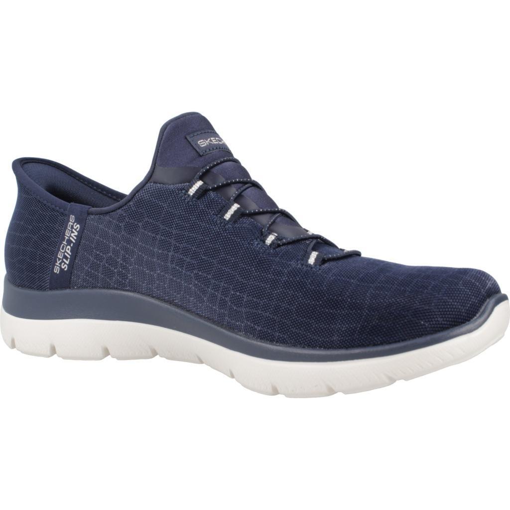Baskets Skechers Modèle Summits-classy Night Slip-ins Couleur Bleu 5/5