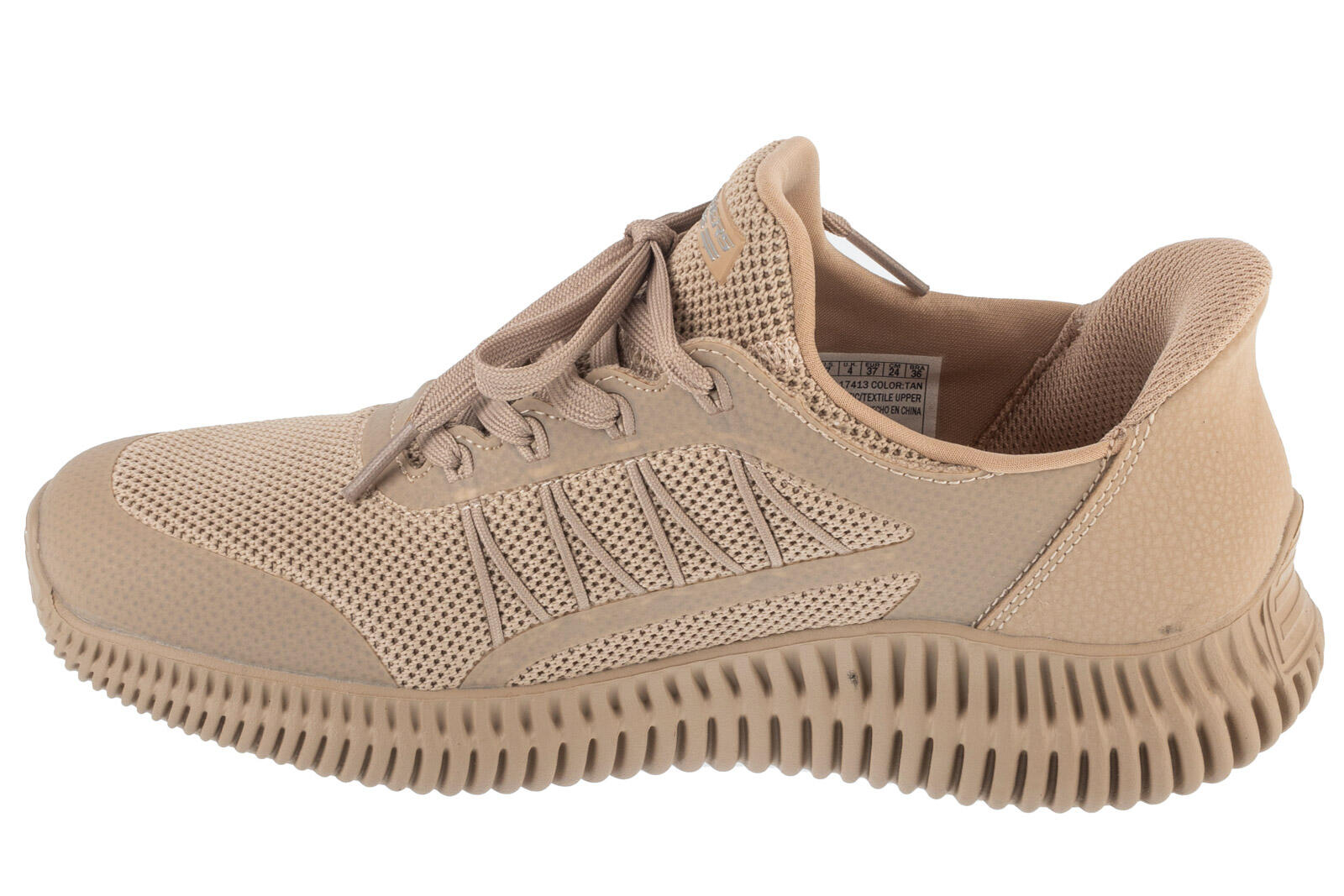 Skechers Bobs Geo Sneakers Schuhe braun tan SLIP-INS 117413 2/7