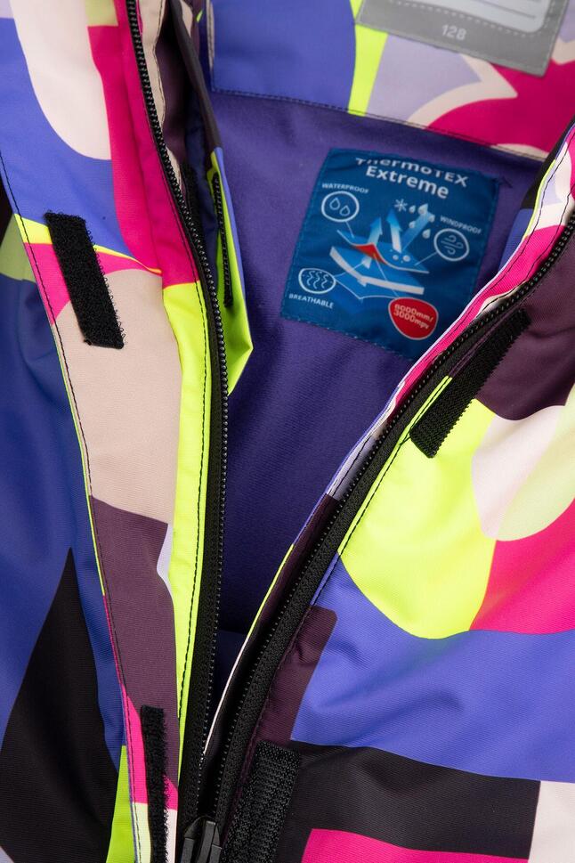 Kurtka narciarska dziecięca snowboard ZL4 Lemon Explore wielokolorowa