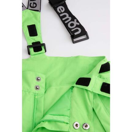 Spodnie narciarskie dziecięce ocieplane z szelkami Lemon Explore ZL4