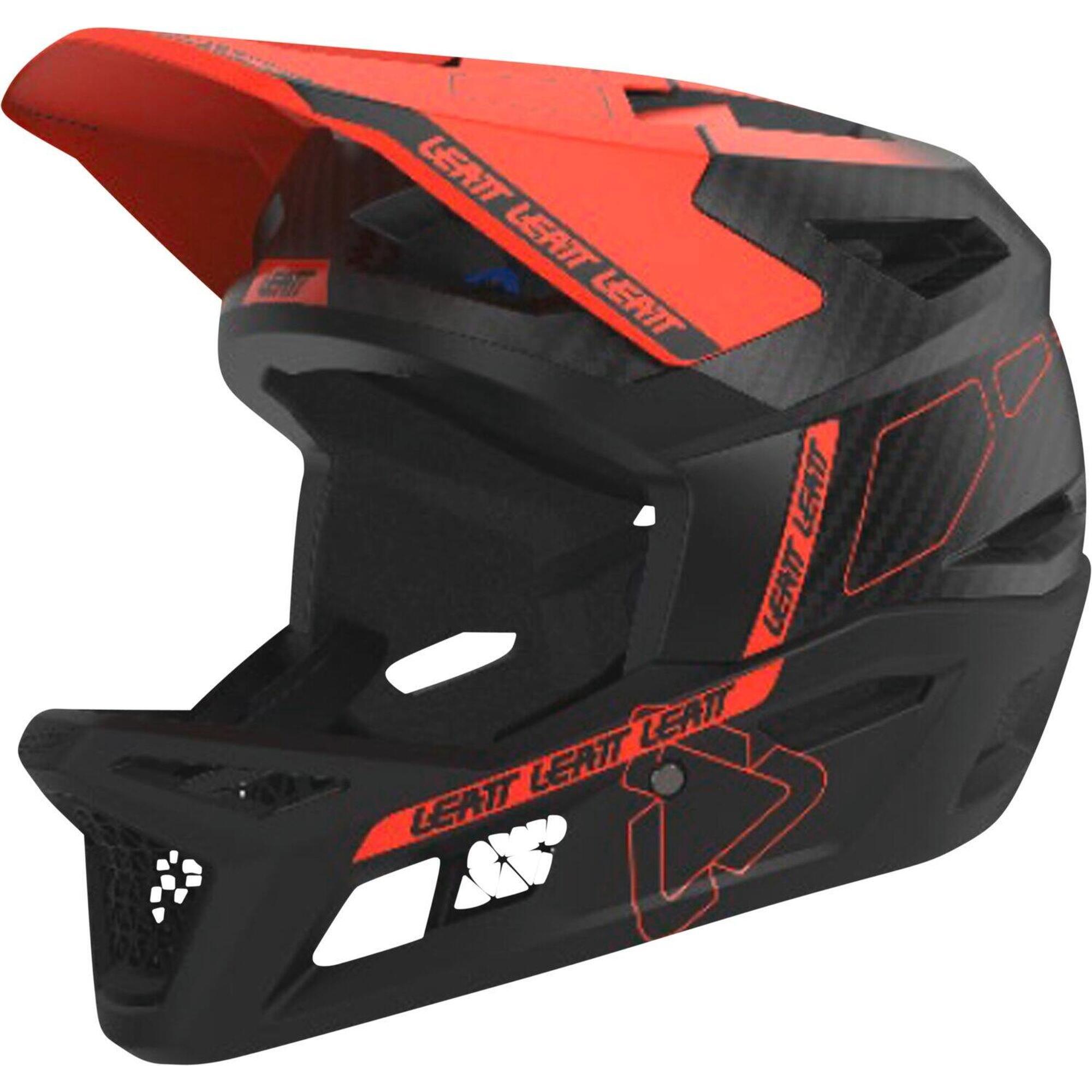 Leatt - Casque Vtt Gravity 6.0 Carbon Avec Coque En Carbone Certifié Dh Red Man - Casque - Bleu|rouge - 48 Xl - Decathlon