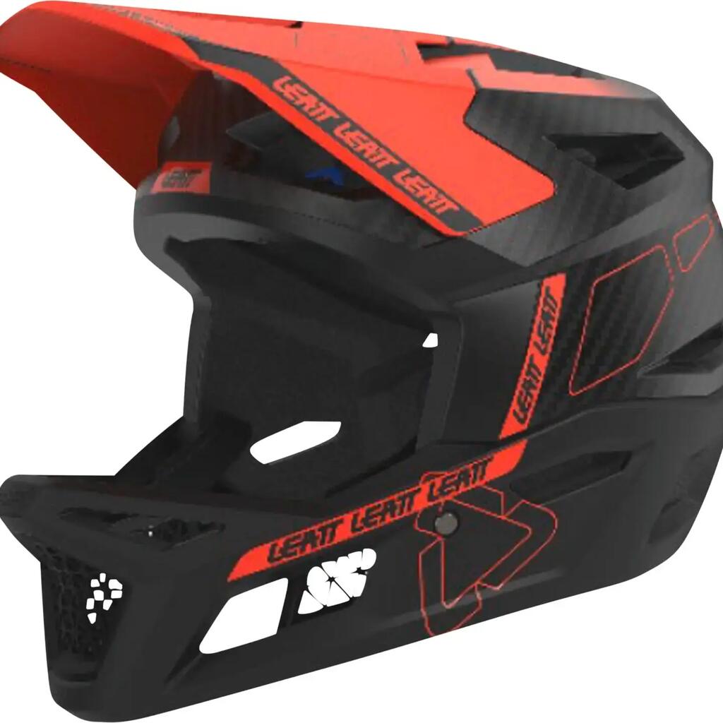 Leatt Gravity 6.0 Carbon Fullface Helmet Orange/Black
