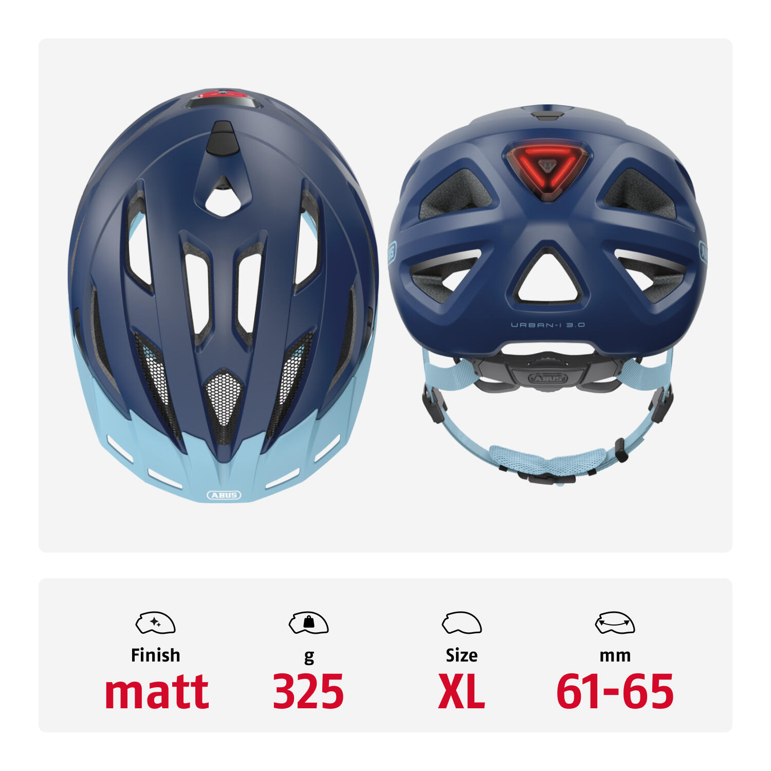 Casco Abus Urban-I 3.0 Azul XL (61-65 cm) 3/7