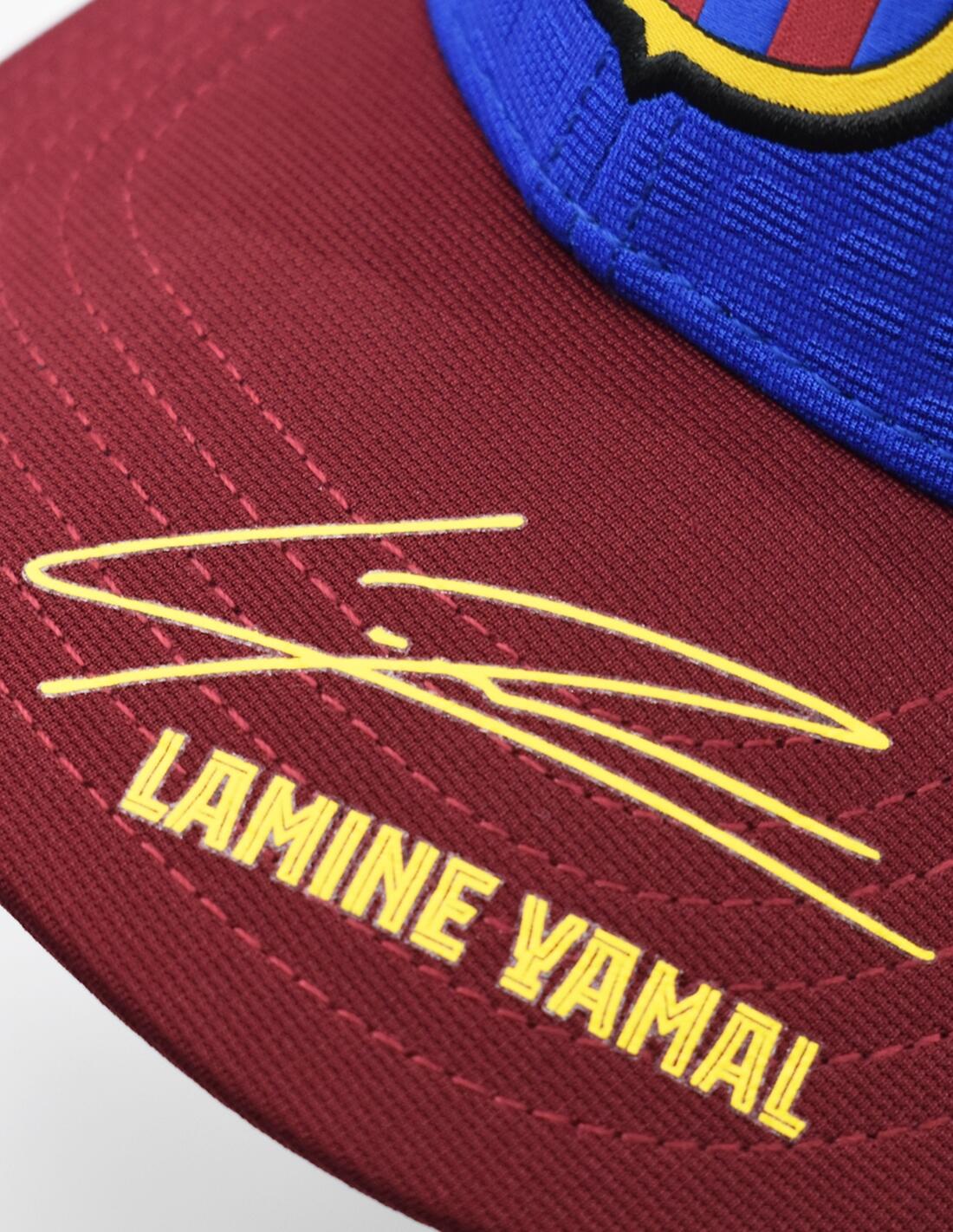 Cappellino per bambini dell'FC Barcelona con l'autografo di Lamine Yamal 2/5