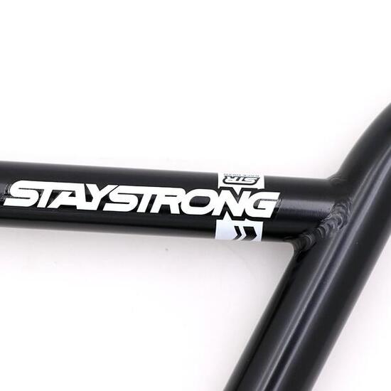 BMX Stay Strong Chevron Straight Race Lenker Schwarz