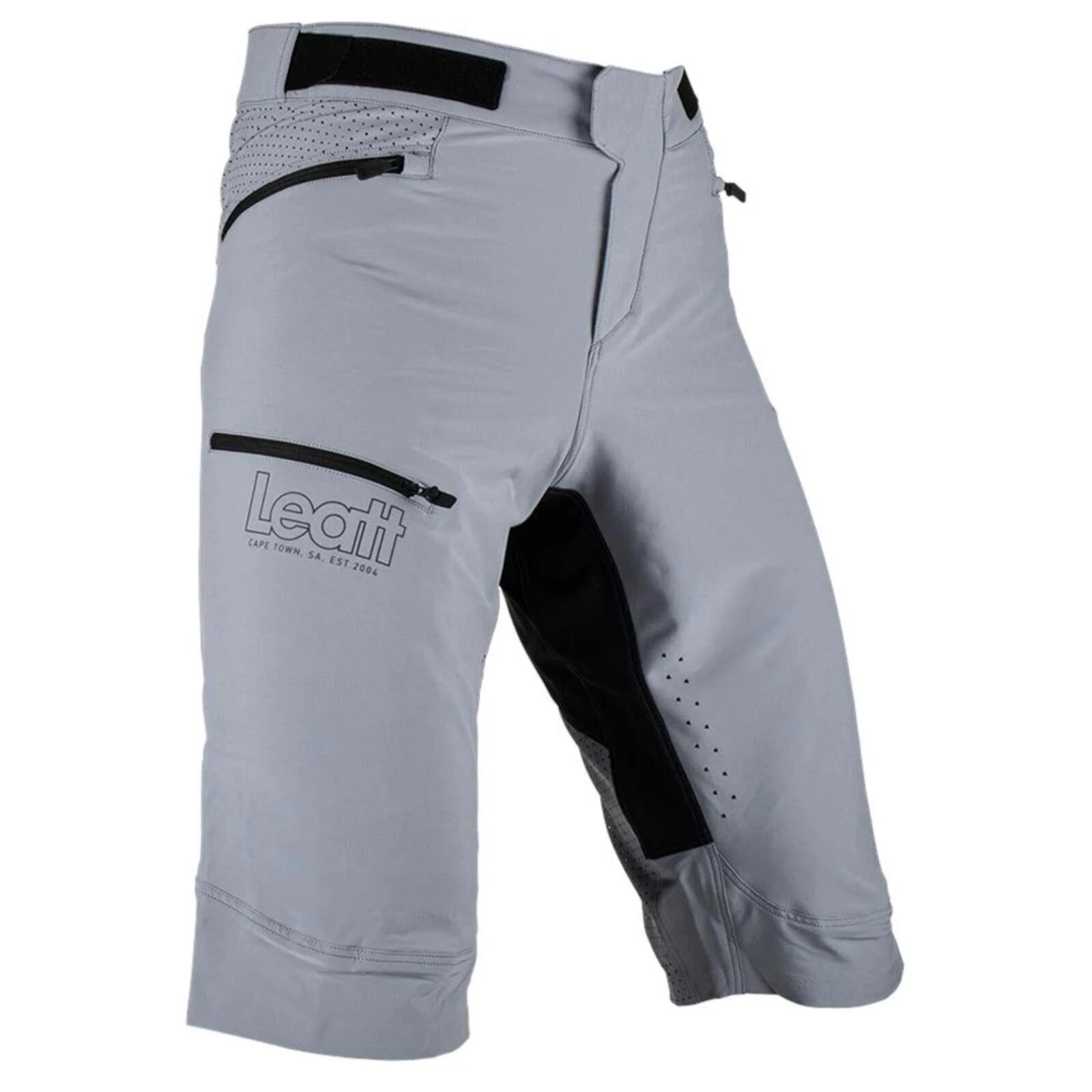 Leatt - Short Vtt Enduro 3.0 Ultra Confortable Et Déperlant Gris Homme - Cuissard De Vélo - Gris - Decathlon