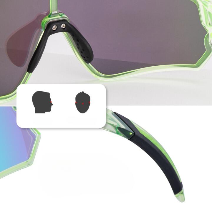 Lunettes de Vélo Polarisées pour Enfant Anti-UV400 Vert clair 4/7