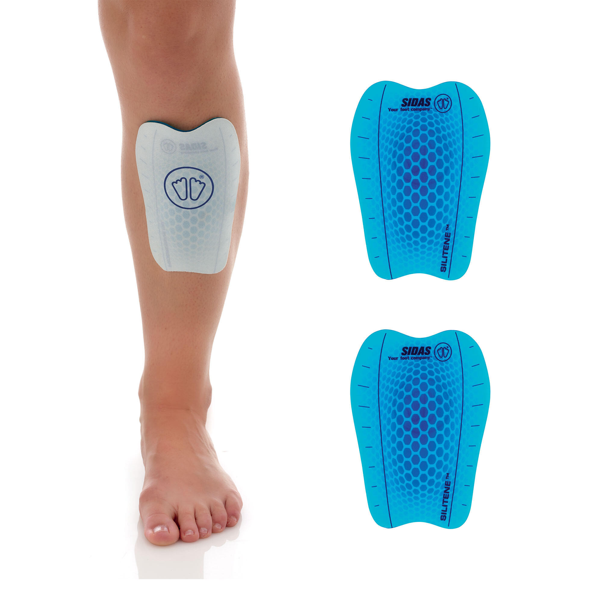 Sidas - Protections Tibiales En Gel Soulagent Les Douleurs - Shin Protectors - Genouillère - Bleu - Taille Unique - Decathlon