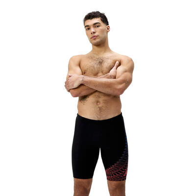 Speedo jammer medley logo zwart/oranje