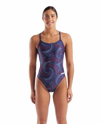 Arena badpak challenge back fireflow navy/rood