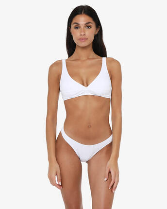 Bas de maillot de bain femme vert aqua en matière synthétique pour la natation