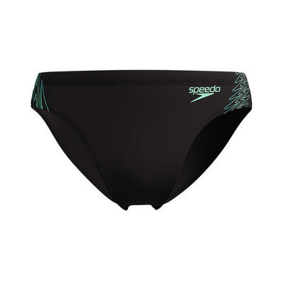 Speedo zwemslip 7cm eco endurance+ hyperboom splice zwart/groen
