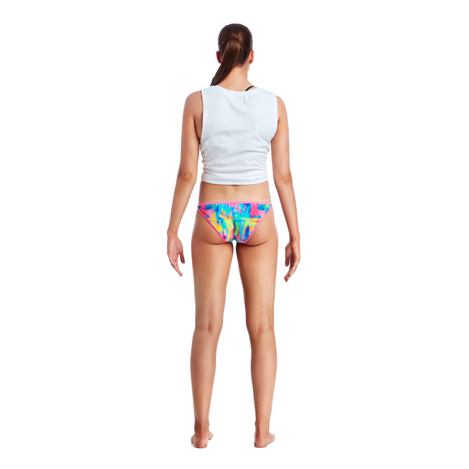 Mini slip da bagno da donna Funkita Impressionista brief 3/4