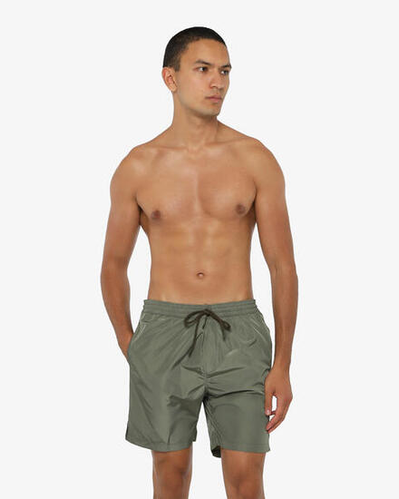 costume verde militare da uomo in mat. sintetico da nuoto