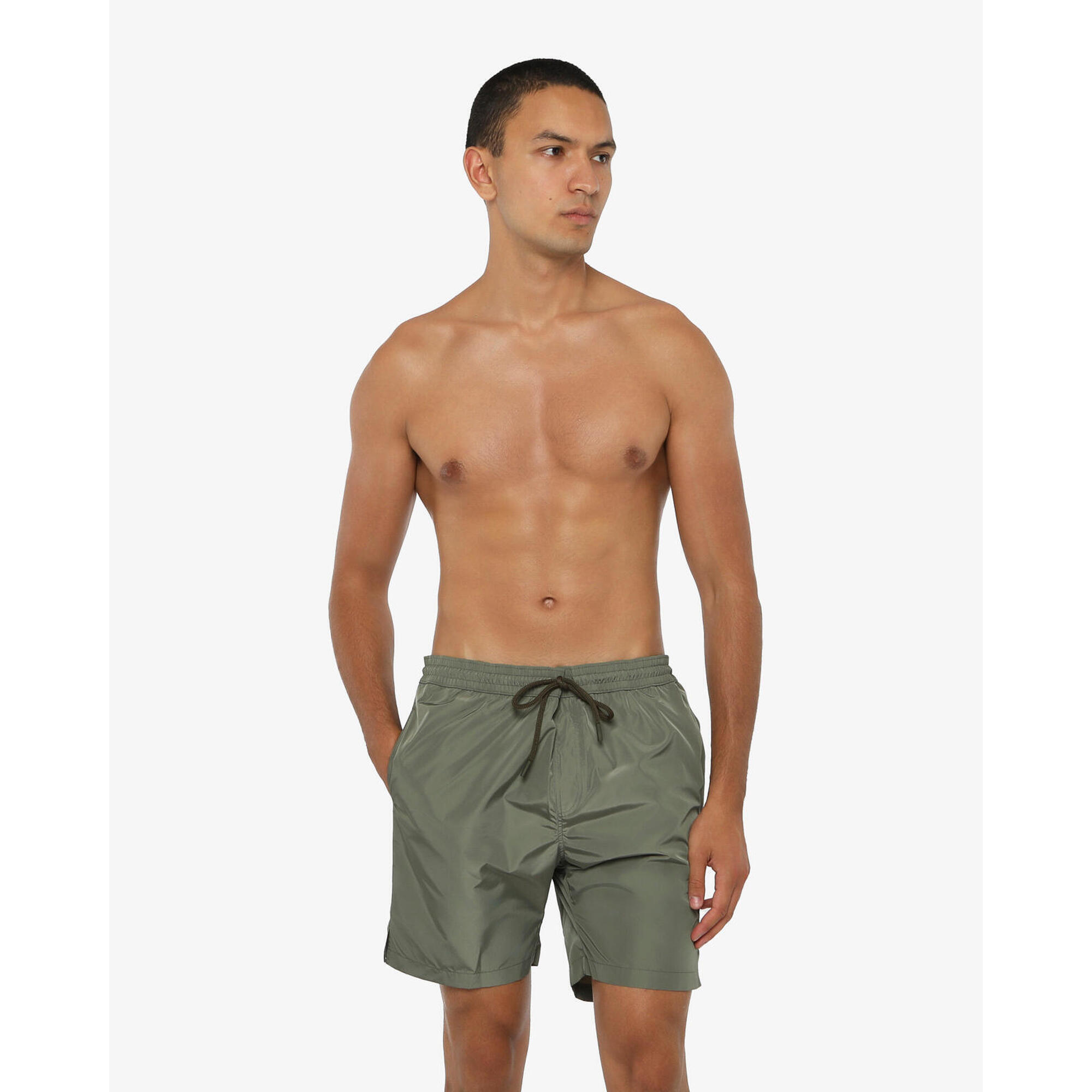 Jaked - Maillot De Bain Synthétique Vert Militaire Pour Homme - Boardshort - Gris - 48 Xl - Decathlon